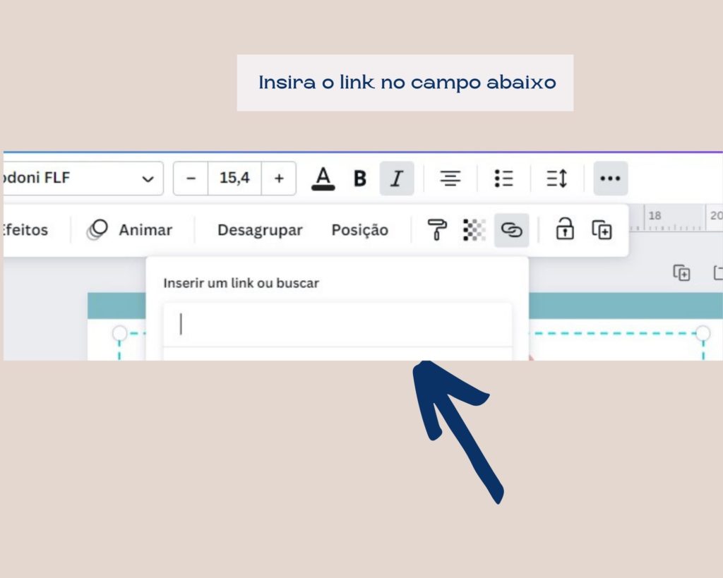 Como colocar link no Canva